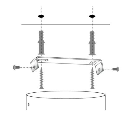 Candeeiro de teto com cabo SOLARIS 1xE27/60W/230V diâmetro 69 cm branco/cobre