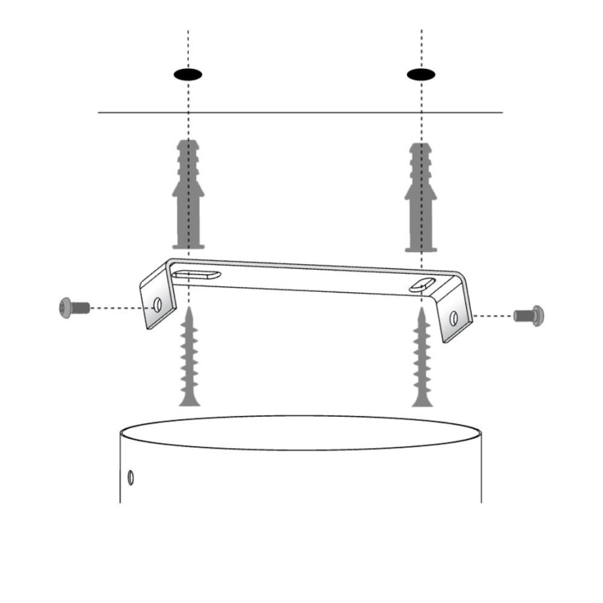 Candeeiro de teto com cabo SOLARIS 1xE27/60W/230V diâmetro 69 cm branco/cobre