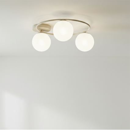 Candeeiro de teto SOPRA 3xE14/10W/230V bege/branco