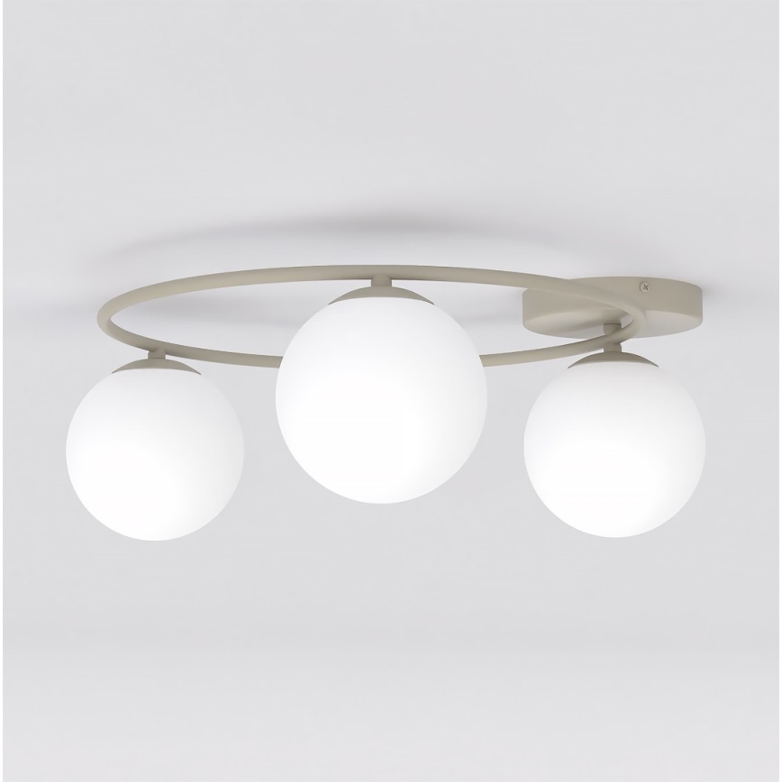 Candeeiro de teto SOPRA 3xE14/10W/230V bege/branco