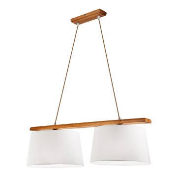 Candeeiro de teto suspenso AIDA 2xE27/60W/230V