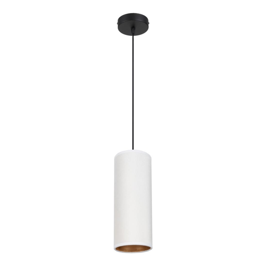 Candeeiro de teto suspenso AVALO 1xE27/60W/230V branco/cobre
