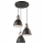Candeeiro de teto suspenso DANIELLE 3xE27/60W/230V faia