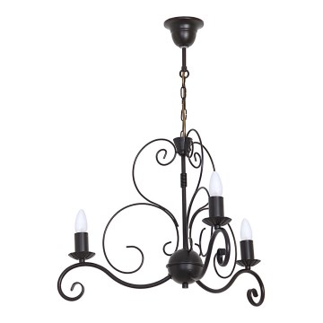 Candeeiro de teto suspenso MAURO 3xE14/60W/230V