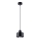 Candeeiro de teto suspenso SAVAR 1xE27/60W/230V preto