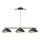 Candeeiro de teto suspenso SOLAR 3xE27/60W/230V preto