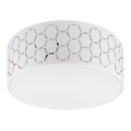 Candeeiro de teto ULLE 1xE27/15W/230V Ø 35 cm branco