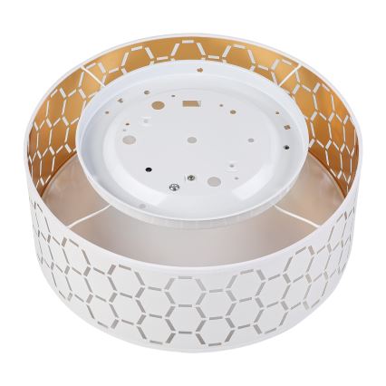 Candeeiro de teto ULLE 1xE27/15W/230V Ø 35 cm branco