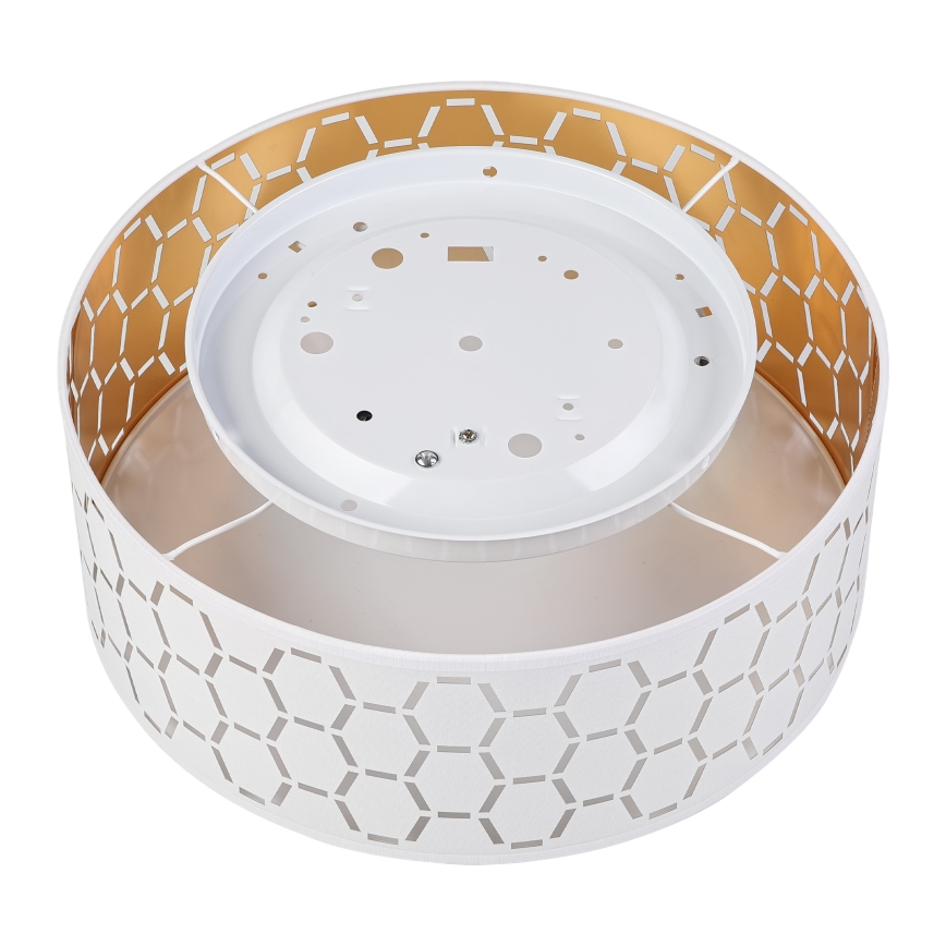 Candeeiro de teto ULLE 1xE27/15W/230V Ø 35 cm branco