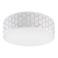 Candeeiro de teto ULLE 2x E27/15W/230V, diâmetro 45 cm, branco