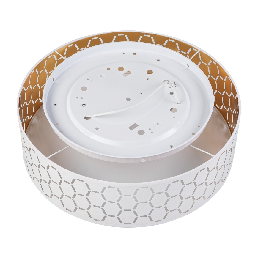 Candeeiro de teto ULLE 2x E27/15W/230V, diâmetro 45 cm, branco