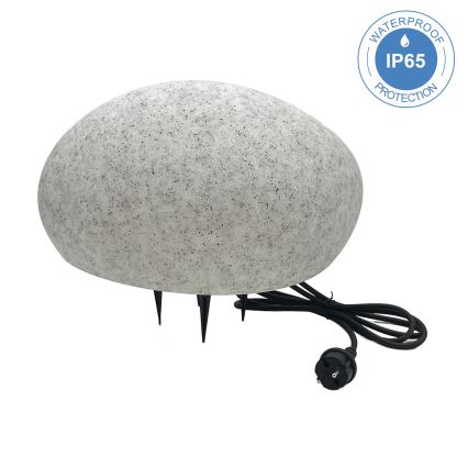 Candeeiro decorativo de exterior LUMISTONE 1x E27/15W/230V, IP65, Ø 38 cm