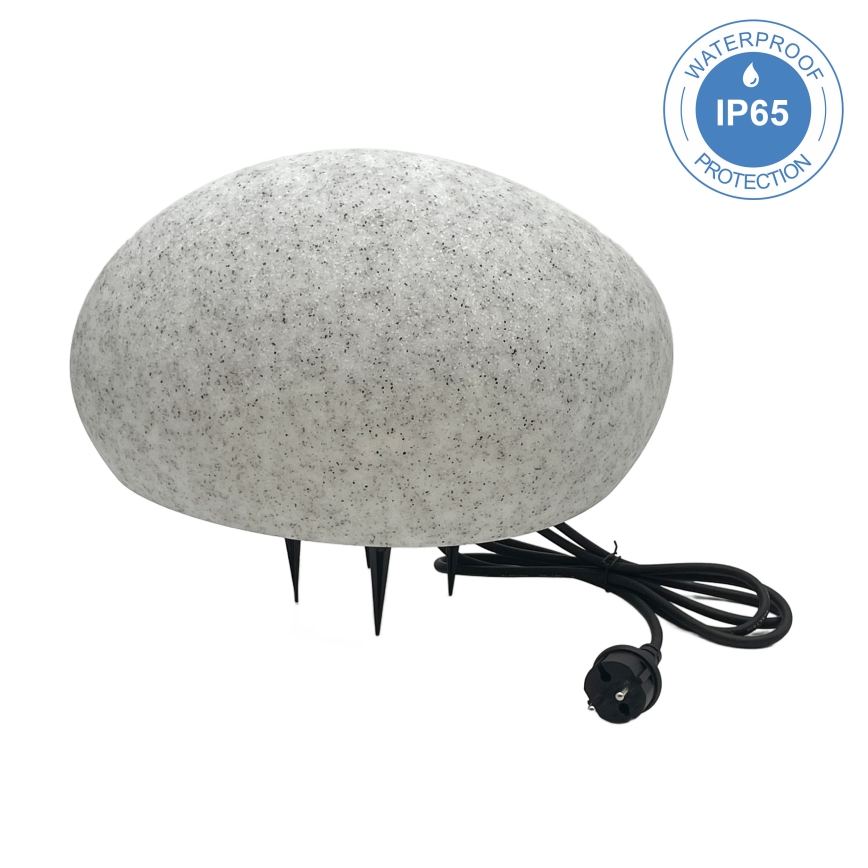 Candeeiro decorativo de exterior LUMISTONE 1x E27/15W/230V, IP65, Ø 38 cm