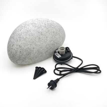 Candeeiro decorativo de exterior LUMISTONE 1x E27/15W/230V, IP65, Ø 38 cm