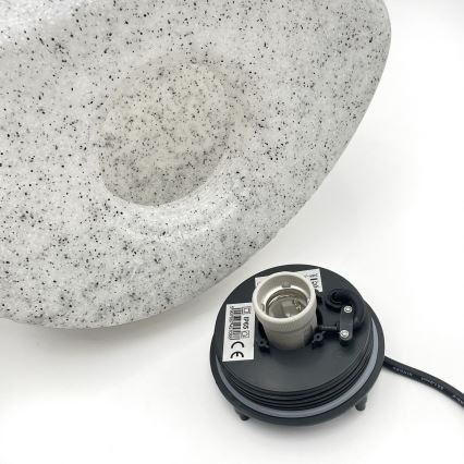 Candeeiro decorativo de exterior LUMISTONE 1x E27/15W/230V, IP65, Ø 38 cm