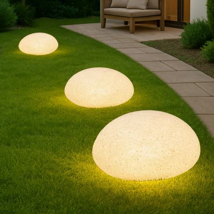 Candeeiro decorativo de exterior LUMISTONE 1xE27/15W/230V IP65 diâmetro 26,5 cm