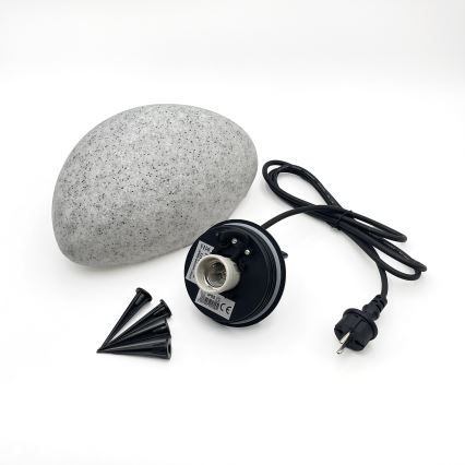 Candeeiro decorativo de exterior LUMISTONE 1xE27/15W/230V IP65 diâmetro 26,5 cm