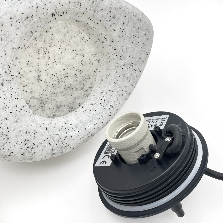 Candeeiro decorativo de exterior LUMISTONE 1xE27/15W/230V IP65 diâmetro 26,5 cm