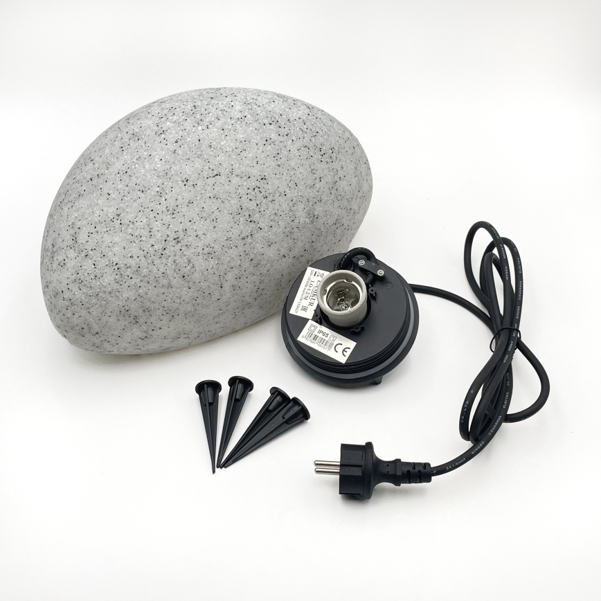 Candeeiro decorativo de exterior LUMISTONE 1xE27/15W/230V IP65 Ø 31,8 cm