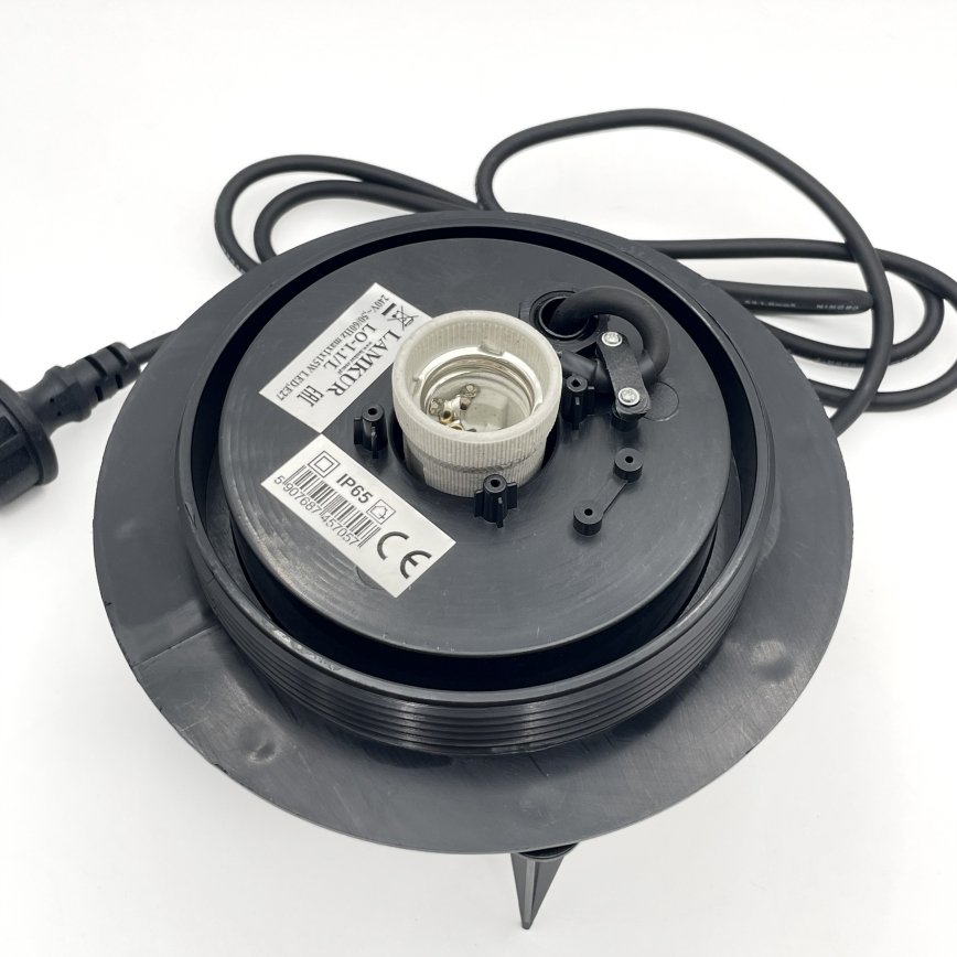 Candeeiro decorativo para exterior LUMISTONE 1xE27/15W/230V IP65 Ø 38 cm