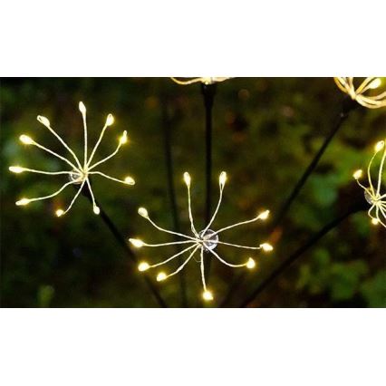 Candeeiro decorativo solar LED com sensor LED/1,2V 3000K 73 cm 600 mAh IP44