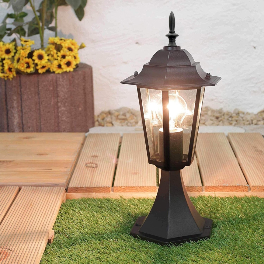 Candeeiro exterior 1xE27/20W/230V IP43 42,5 cm preto