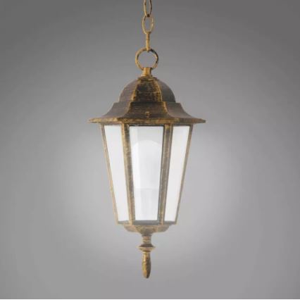 Candeeiro exterior 1xE27/20W/230V IP43 pátina