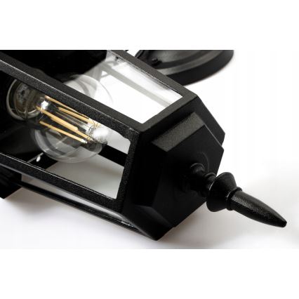 Candeeiro exterior 1xE27/20W/230V IP43 preto