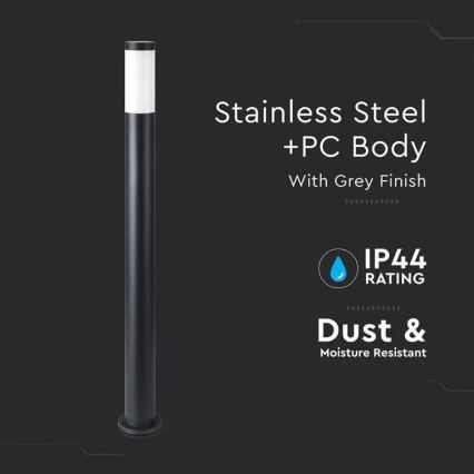 Candeeiro exterior 1xE27/60W/230V IP44 110cm preto