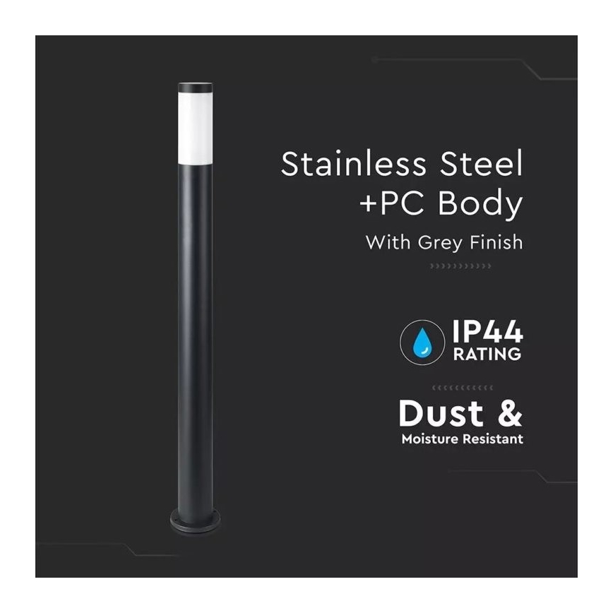 Candeeiro exterior 1xE27/60W/230V IP44 110cm preto