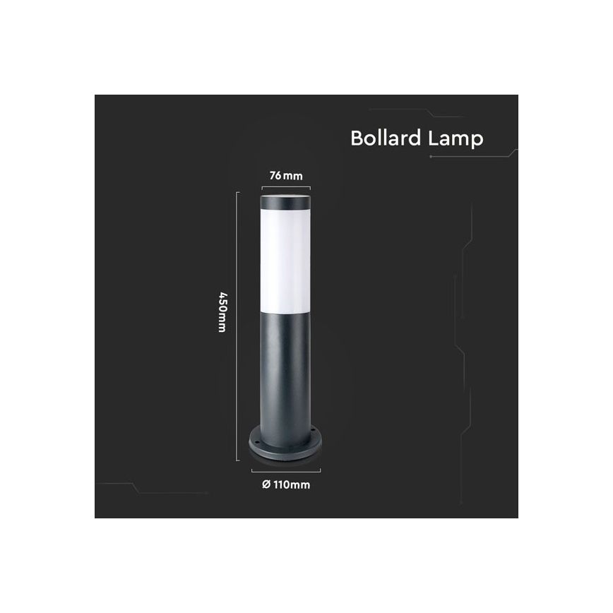 Candeeiro exterior 1xE27/60W/230V IP44 45cm antracite