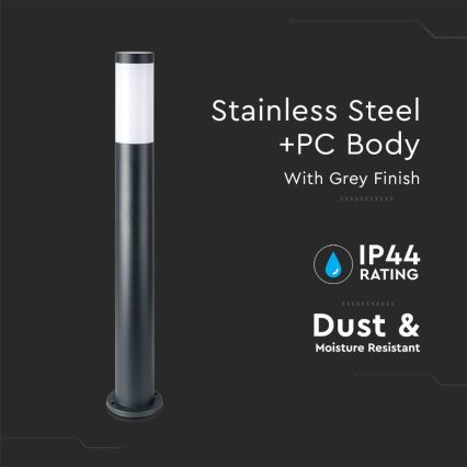 Candeeiro exterior 1xE27/60W/230V IP44 80cm antracite