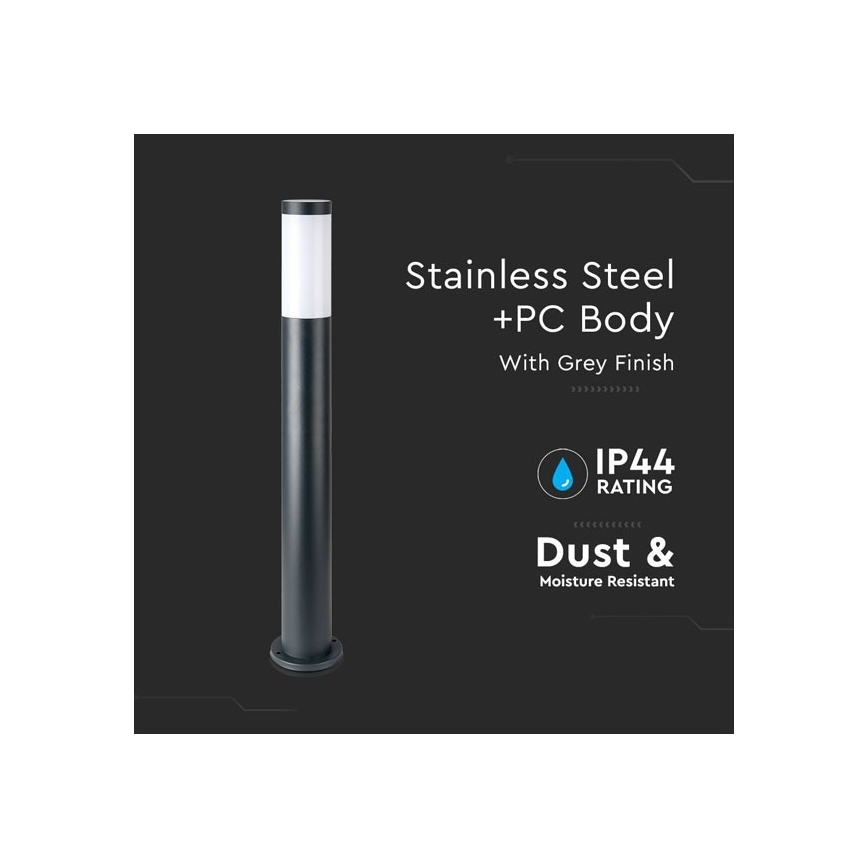 Candeeiro exterior 1xE27/60W/230V IP44 80cm preto