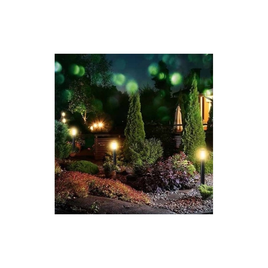 Candeeiro exterior 1xE27/60W/230V IP44 80cm preto