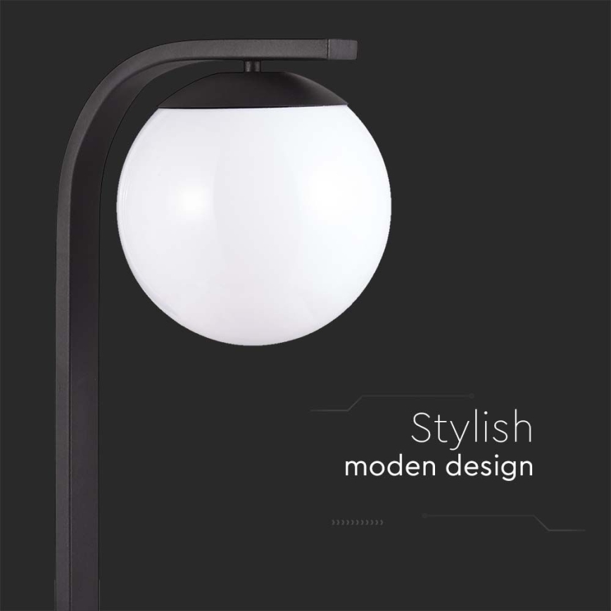 Candeeiro exterior 1xE27/60W/230V IP44 preto