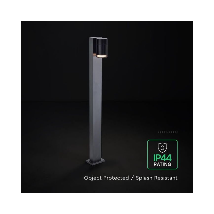 Candeeiro exterior 1xGU10/10W/230V IP44 50 cm preto