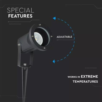 Candeeiro exterior 1xGU10/35W/230V IP44