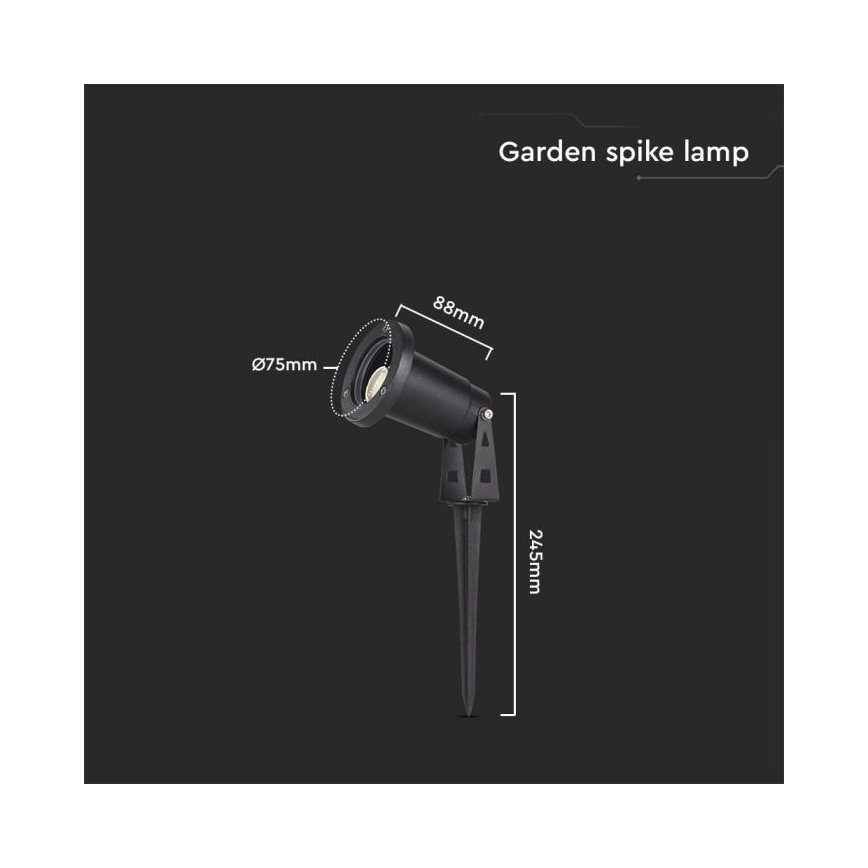 Candeeiro exterior 1xGU10/35W/230V IP65