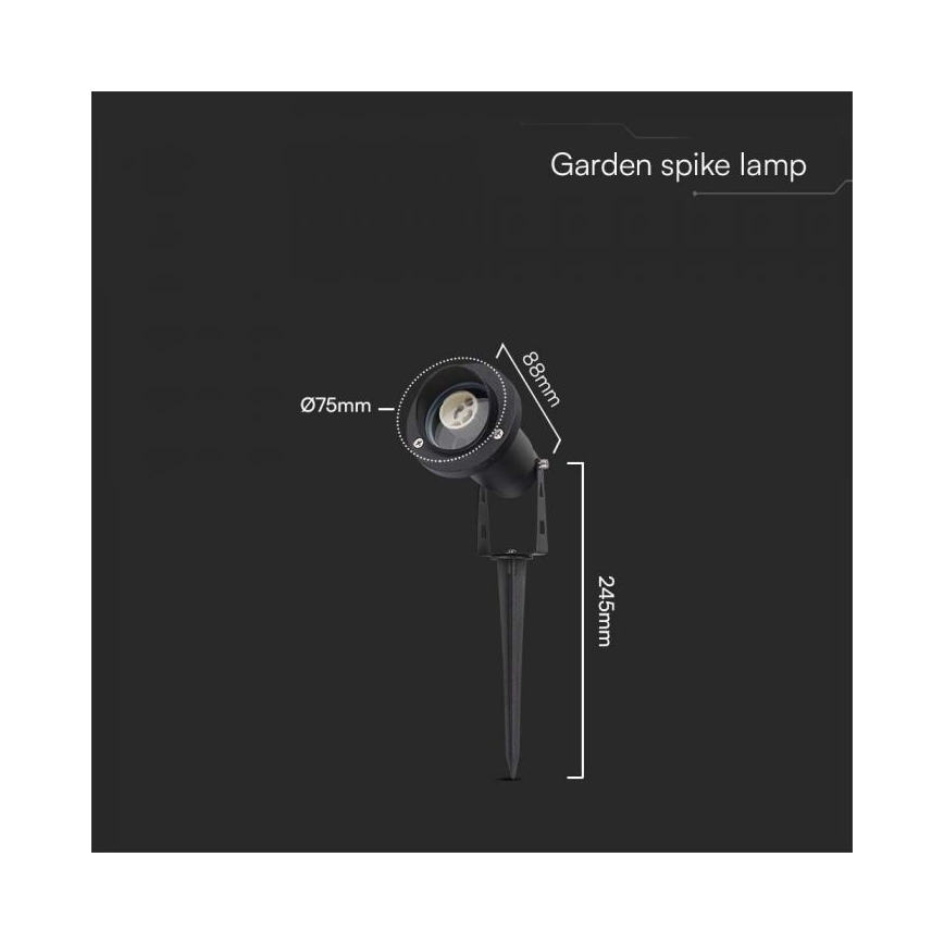 Candeeiro exterior 1xGU10/35W/230V IP65