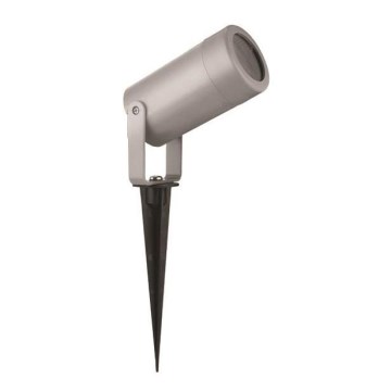 Candeeiro exterior 1xGU10/5W/230V IP65 cinzento