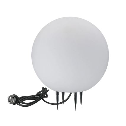 Candeeiro exterior ARGENTO 1xE27/15W/230V diâmetro 30 cm IP65 branco