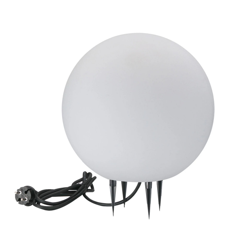 Candeeiro exterior ARGENTO 1xE27/15W/230V diâmetro 30 cm IP65 branco