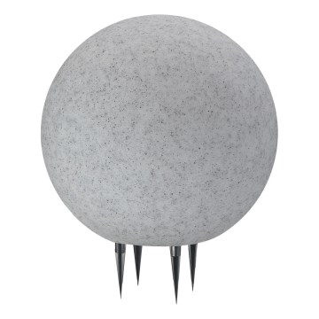 Candeeiro exterior ARGENTO 1xE27/15W/230V diâmetro 30 cm IP65 cinzento