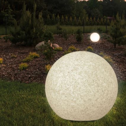 Candeeiro exterior ARGENTO 1xE27/15W/230V diâmetro 30 cm IP65 cinzento