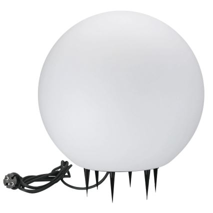 Candeeiro exterior ARGENTO 1xE27/15W/230V diâmetro 50 cm IP65 branco