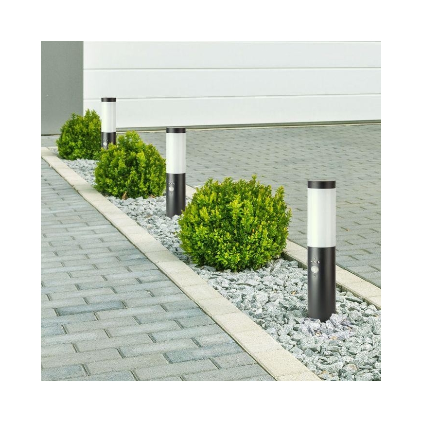 Candeeiro exterior com sensor 1xE27/60W/230V IP44 45cm antracite