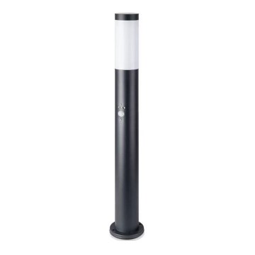 Candeeiro exterior com sensor 1xE27/60W/230V IP44 80cm preto