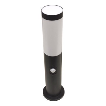 Candeeiro exterior com sensor LOPPA 1xE27/60W/230V 45 cm IP44 preto