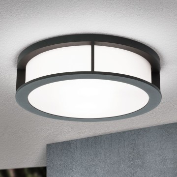 Candeeiro exterior HENRY 2xE27/15W/230V Ø 30 cm IP44 antracite
