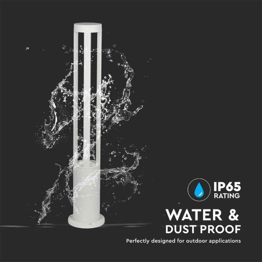 Candeeiro exterior LED LED/10W/230V 80cm 4000K IP65 branco